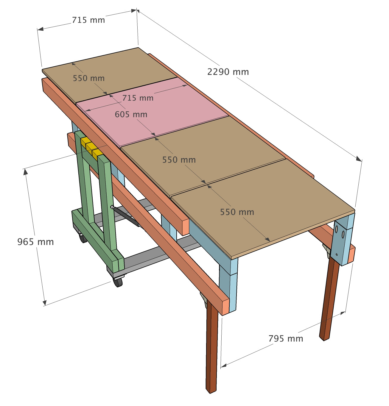 Foldable Shelving Unit Plans - Imperial AND Metric