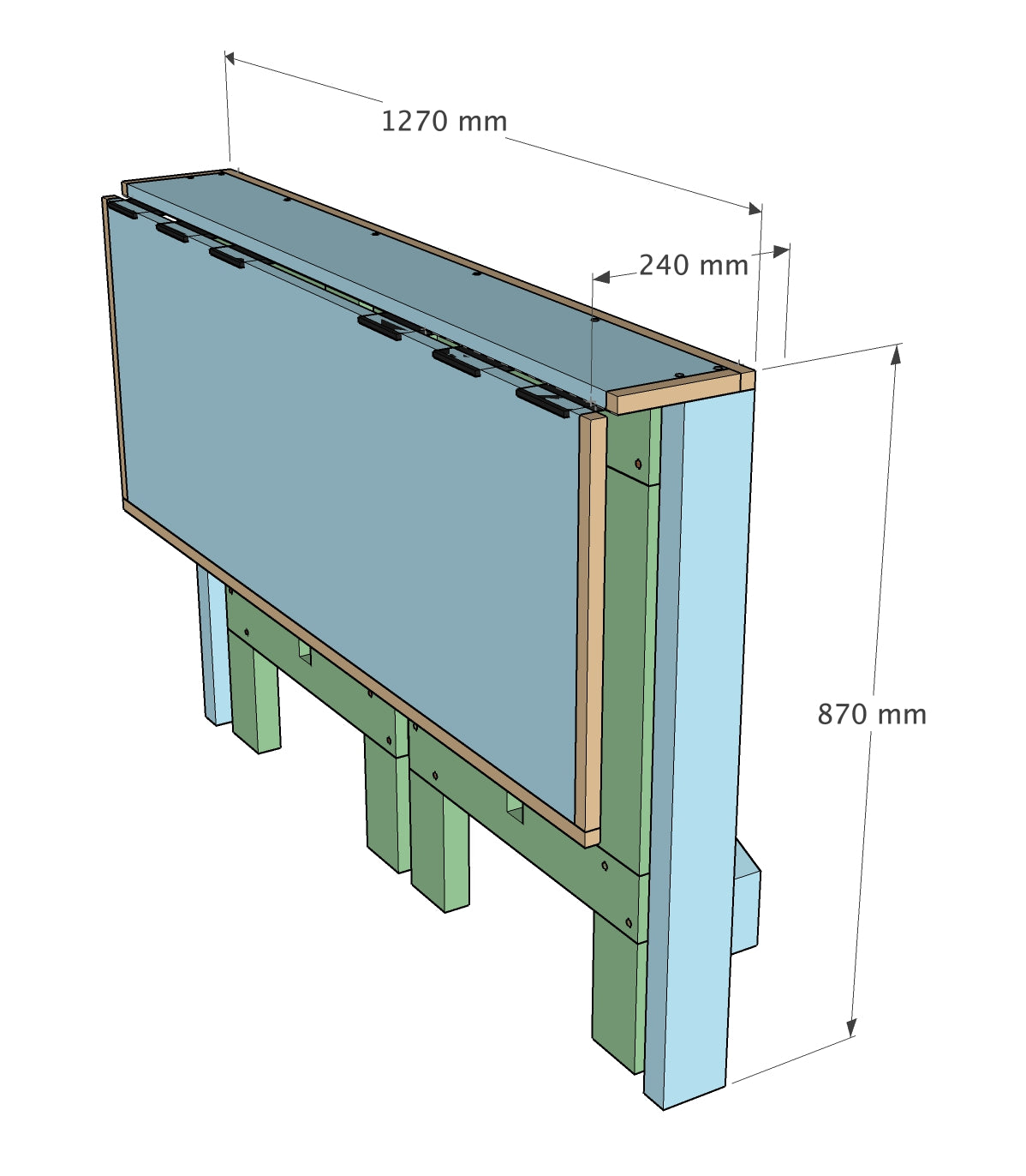 Lightweight Folding Workbench Plans - Imperial AND Metric