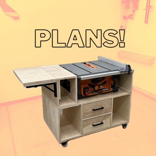 Mobile Table Saw Cart Plans - Imperial AND Metric