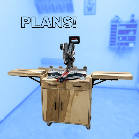 King Size Miter Saw Station Plans - Imperial AND Metric