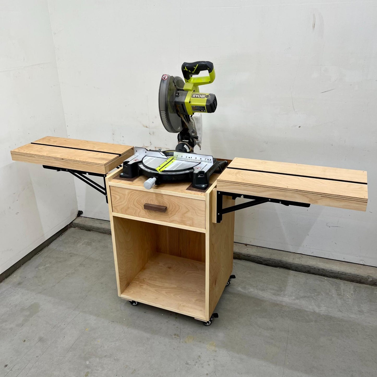 Compact Miter Saw Station Plans - Written AND Video