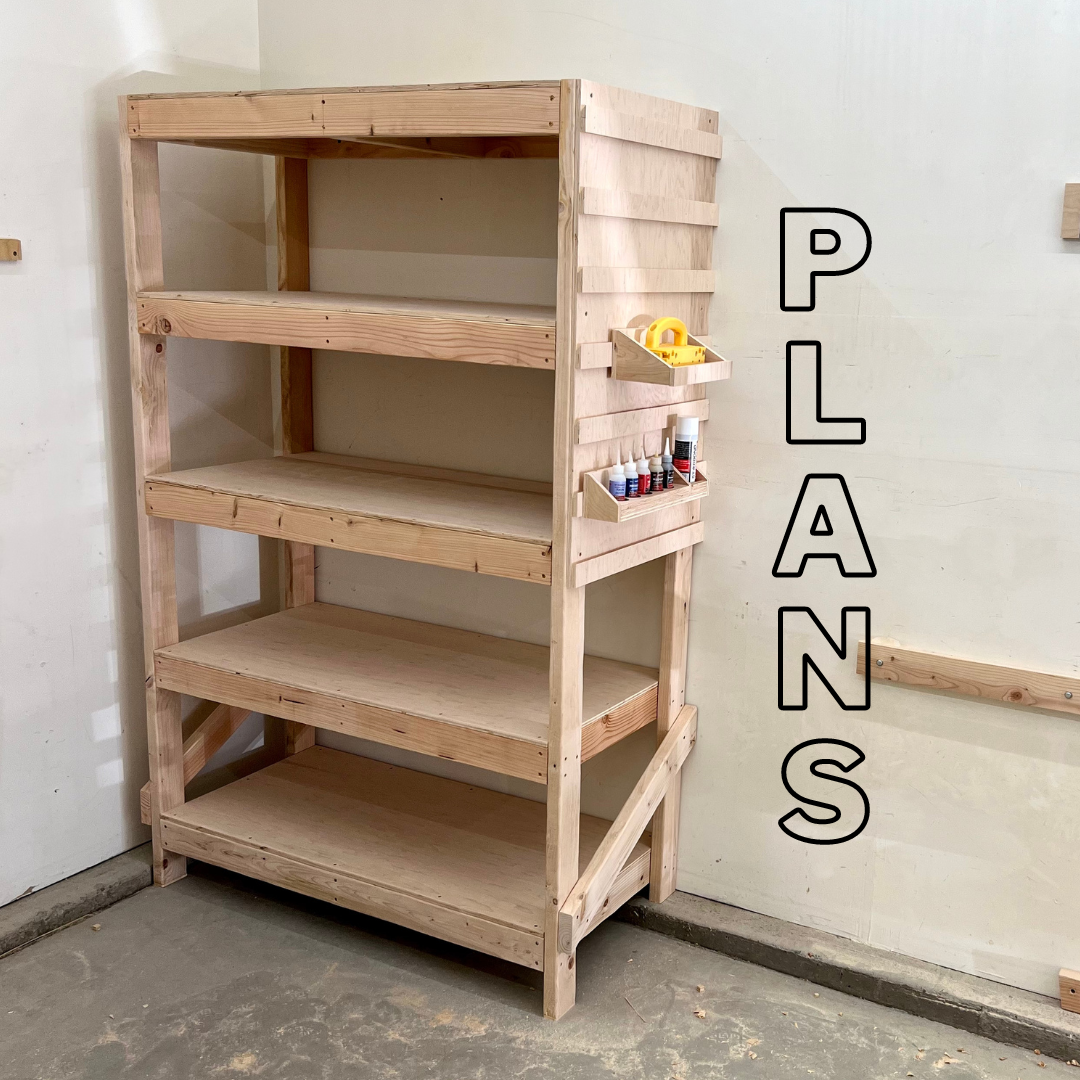 DIY 5-Tier Shelving Unit Plans - Written AND Video – Thomas Custom 