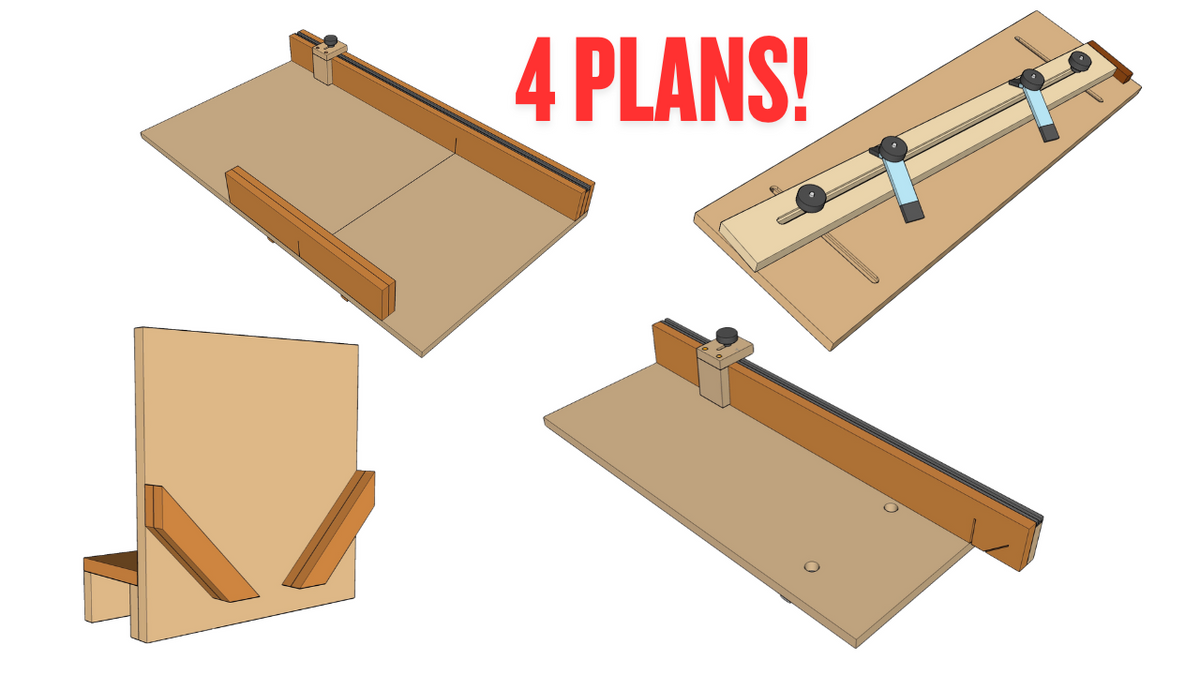 Essential Table Saw Jig Plans: 4-Pack