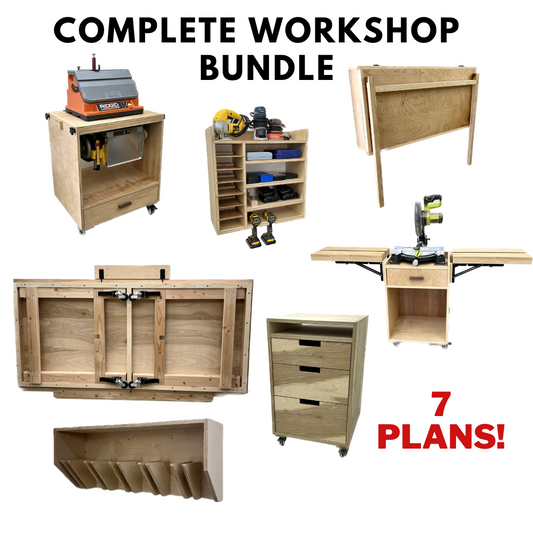 Complete Workshop Plans Bundle - 7 Written & Video Plans