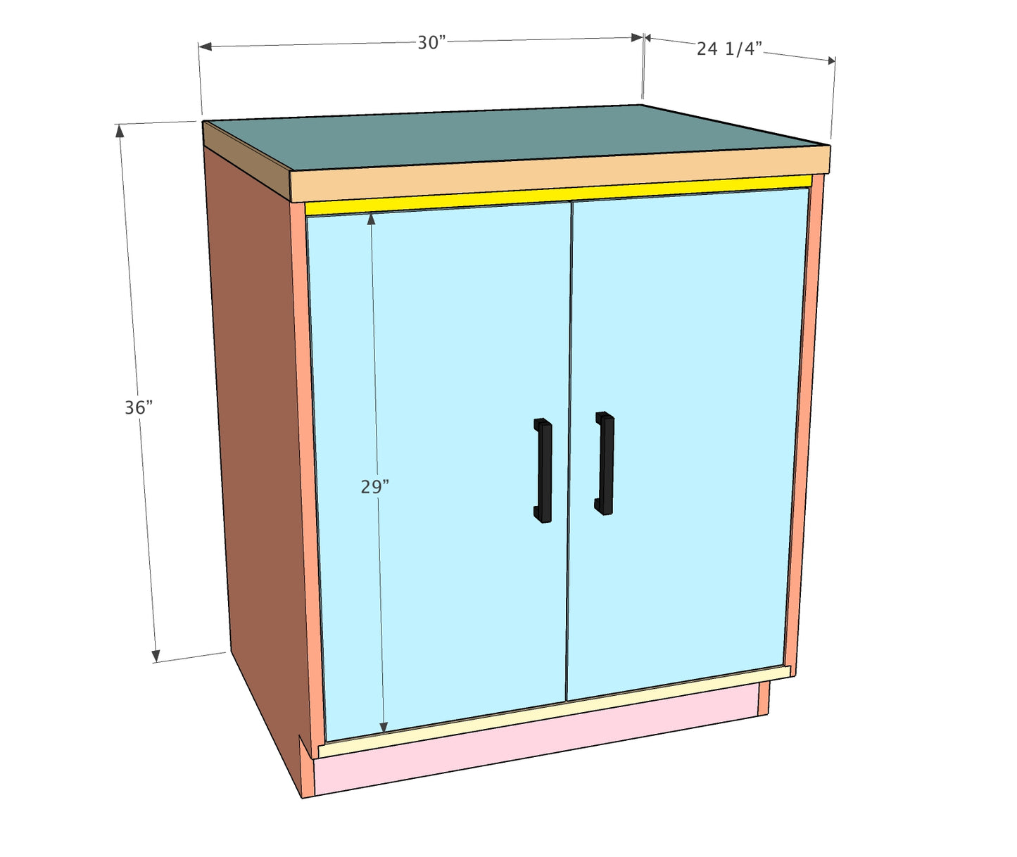 Fun Size Base Cabinet Plans - Written AND Video