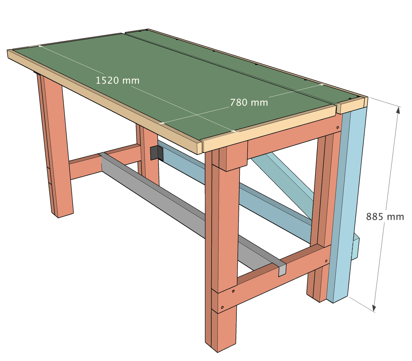Folding Workbench Plan Bundle - Imperial AND Metric