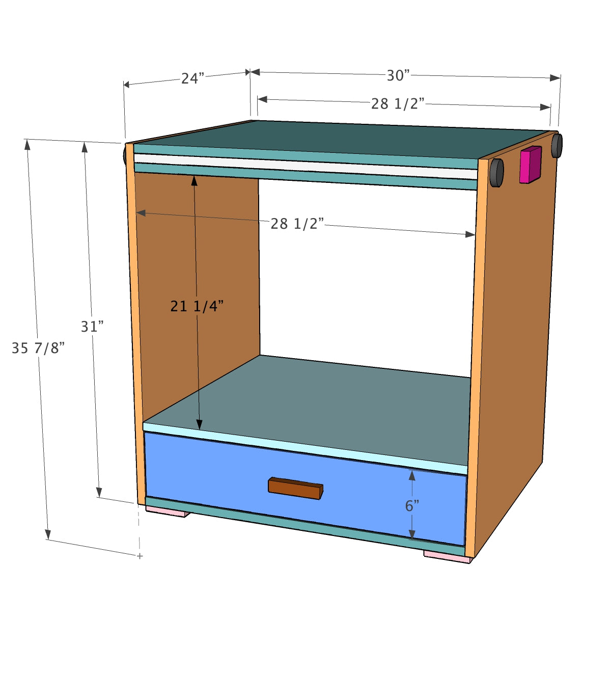 2-For-1 Tool Cart Plans - Imperial AND Metric
