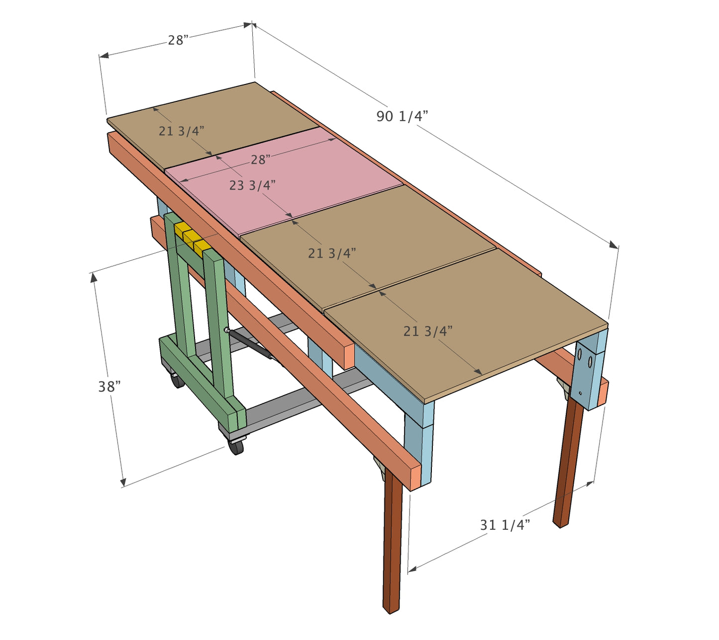 Foldable Shelving Unit Plans - Imperial AND Metric