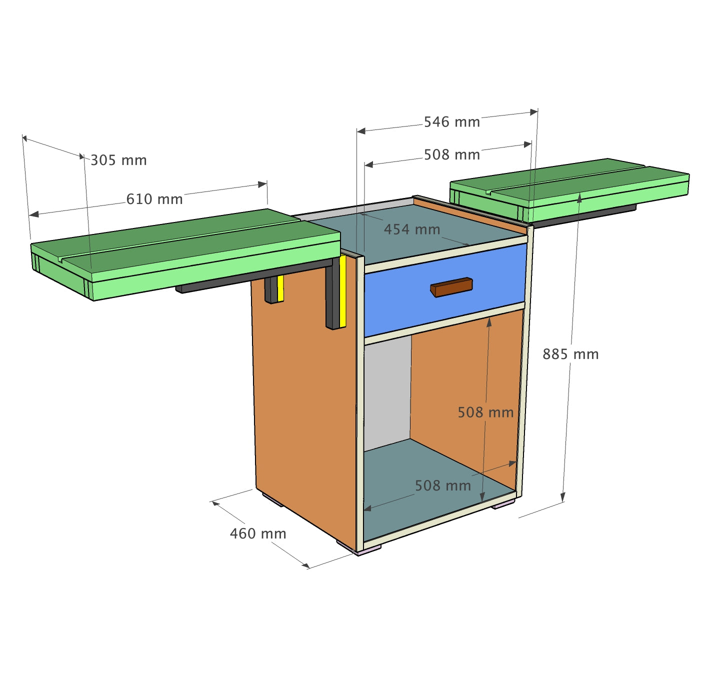 Folding Workbench & Cart Plan Bundle - Imperial AND Metric