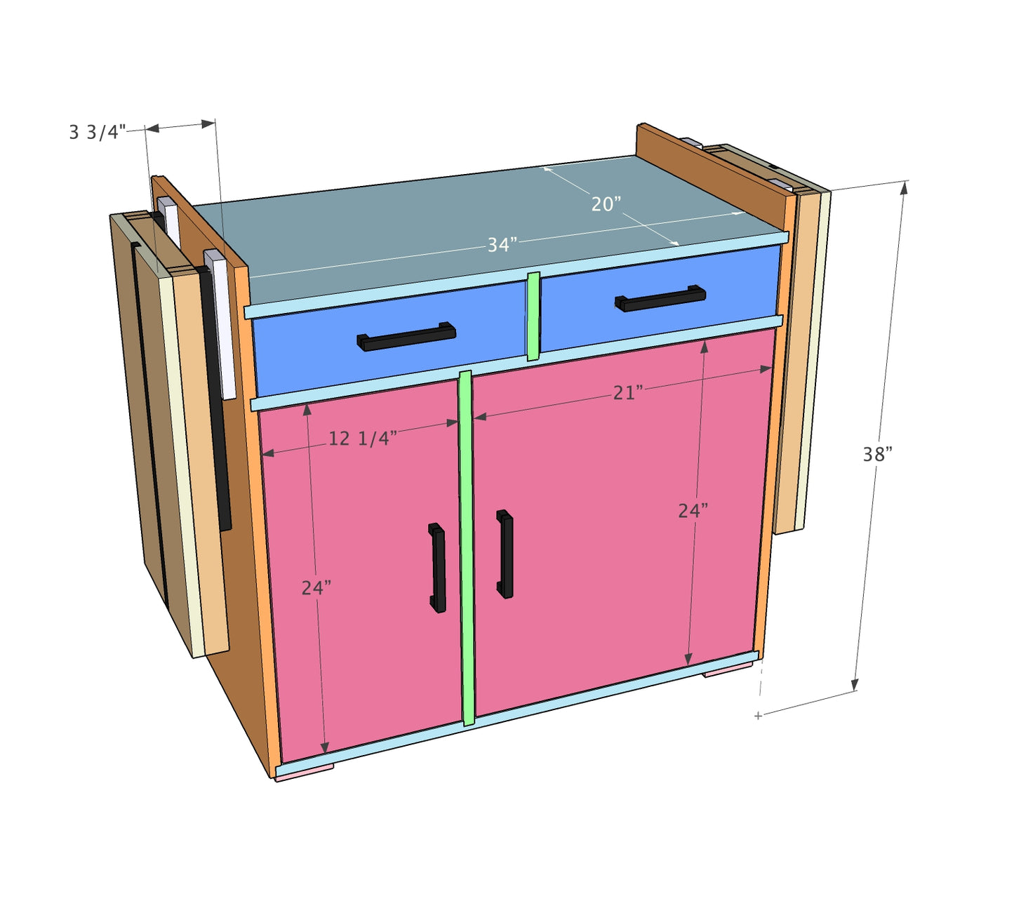 King Size Miter Saw Station Plans - Written AND Video