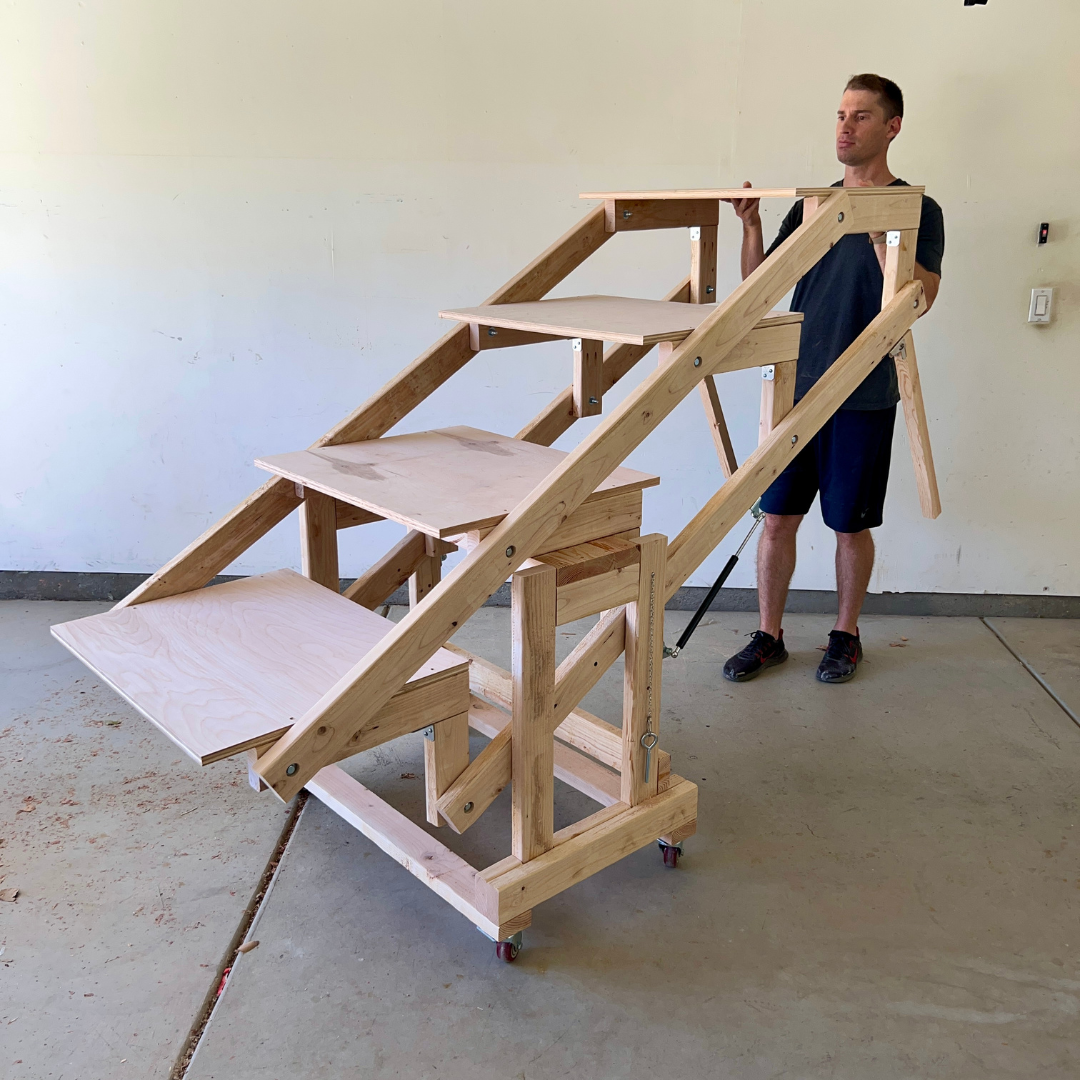 Foldable Shelving Unit Plans - Imperial AND Metric