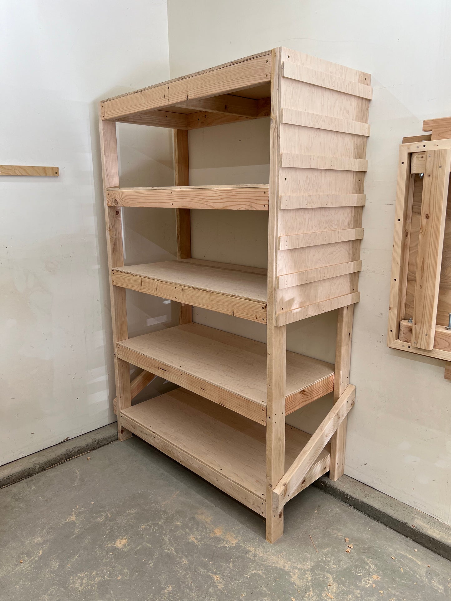 DIY 5-Tier Shelving Unit Plans - Written AND Video