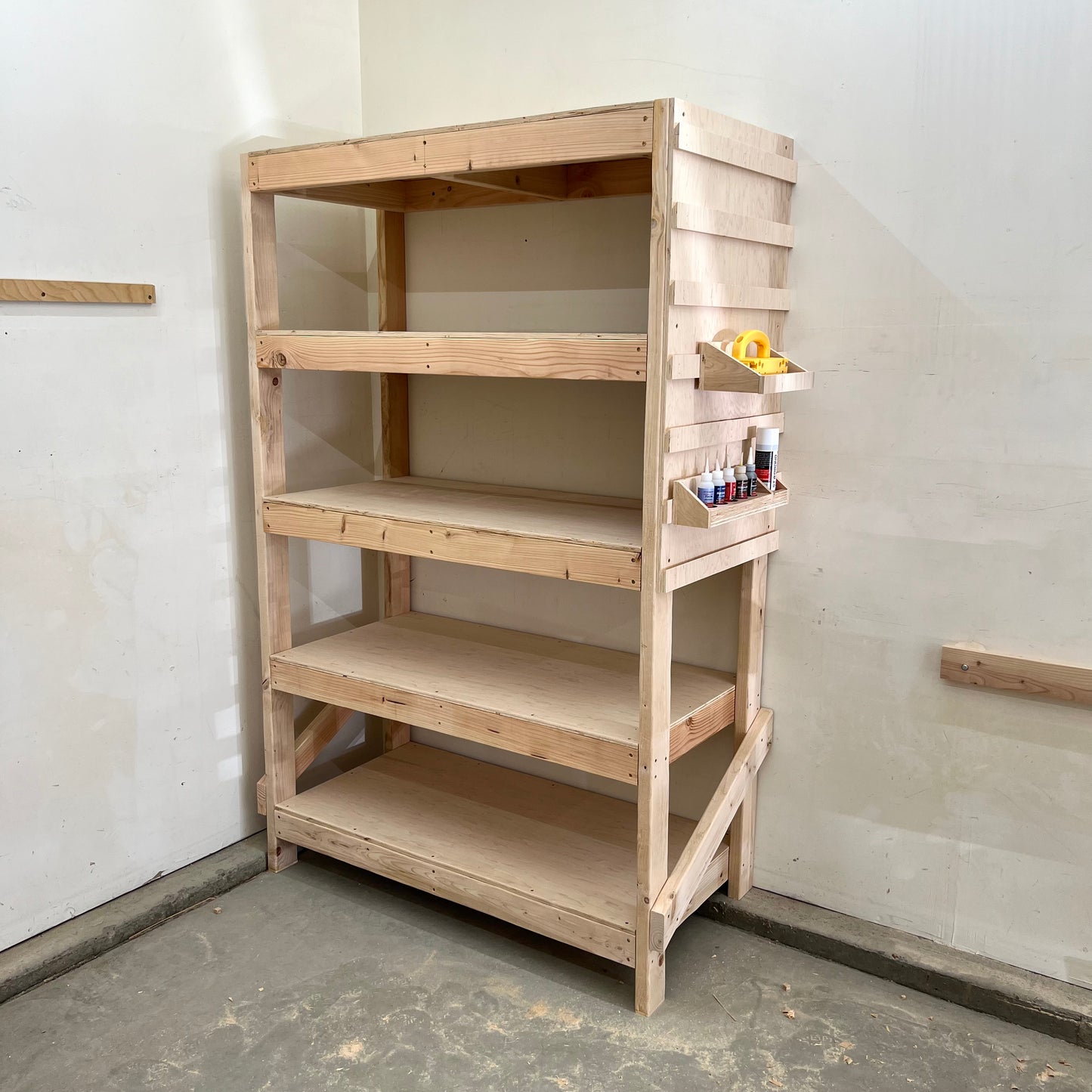 DIY 5-Tier Shelving Unit Plans - Written AND Video