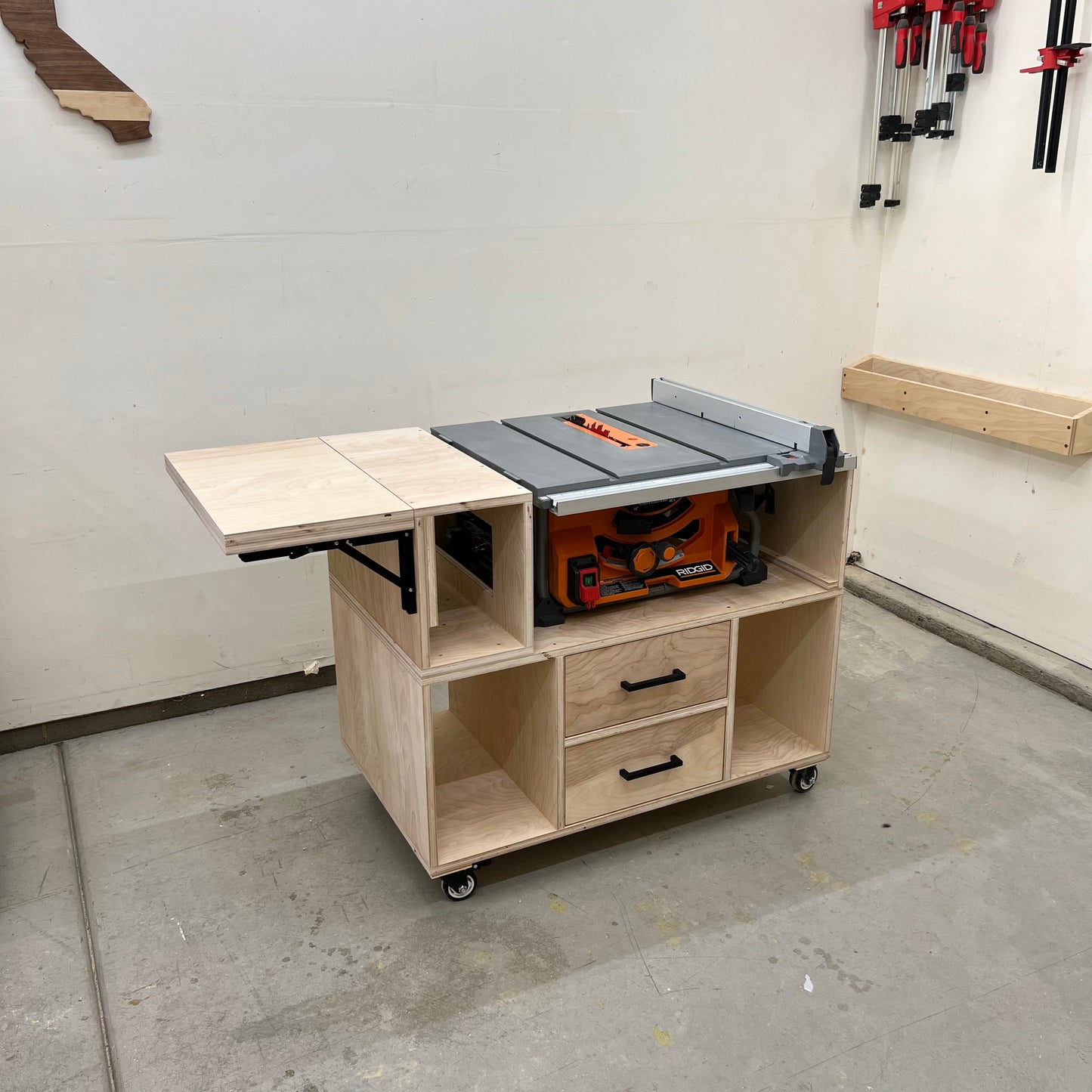 Mobile Table Saw Cart Plans - Written AND Video