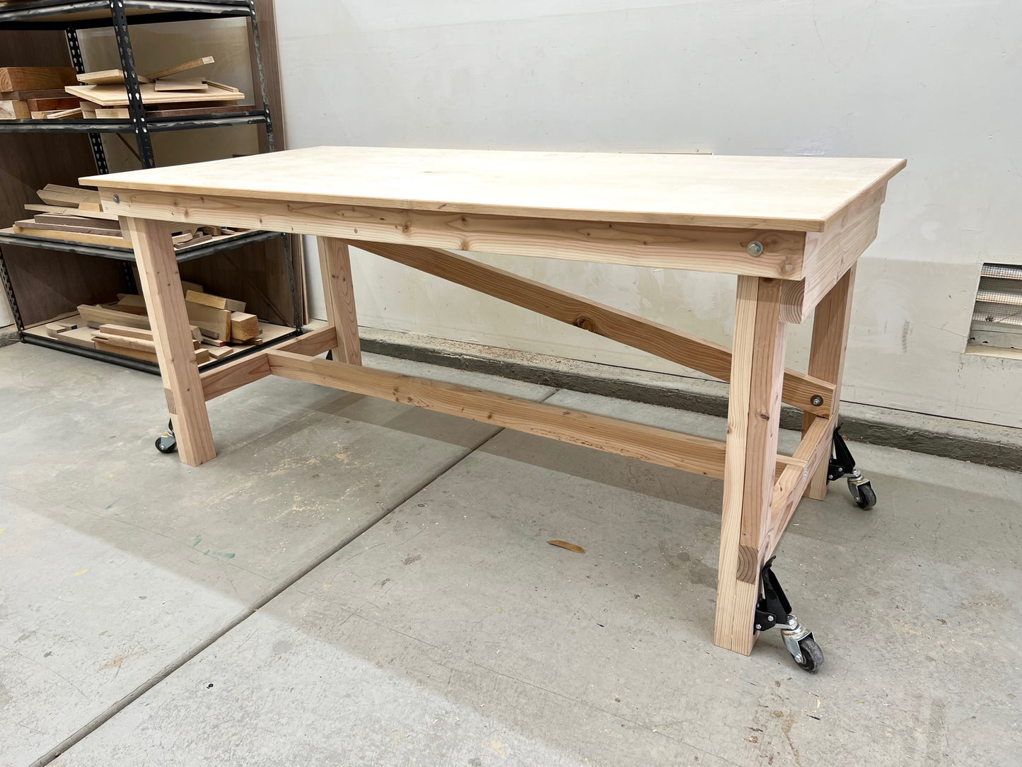 Wall-Mounted Folding Workbench Plans - Written AND Video