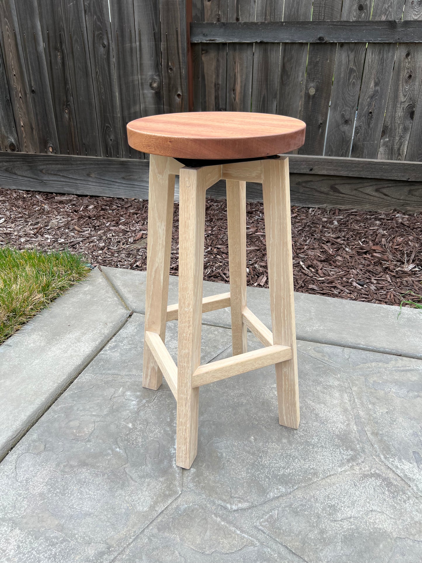 Wooden Swivel Stool Plans - Written AND Video