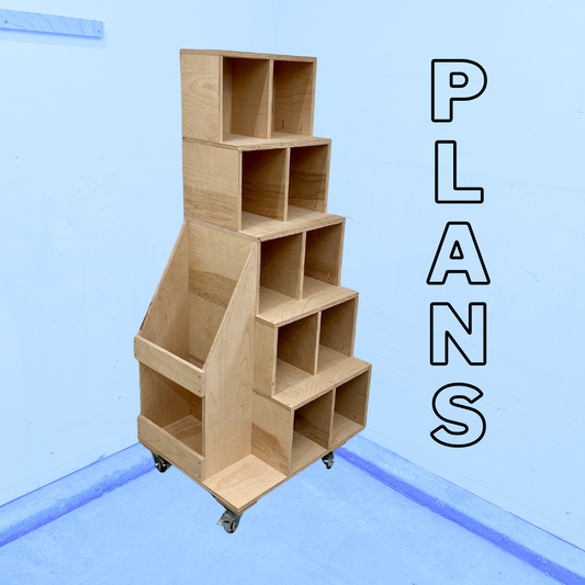 Mobile Lumber Cart Plans - Imperial AND Metric