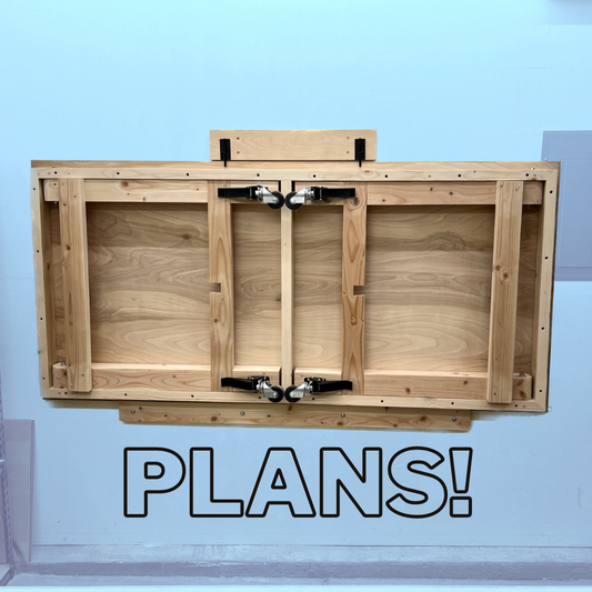 Wall-Mounted Folding Workbench Plans - Written AND Video