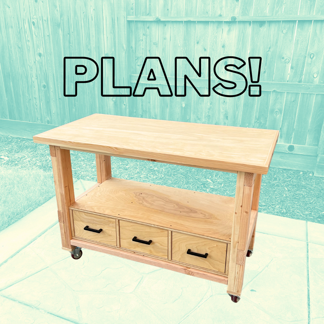 Simple Mobile Workbench Plans - Written AND Video