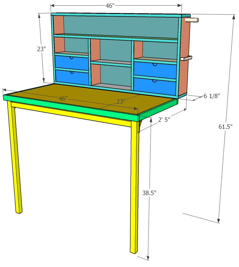 Foldable Work Station Plans