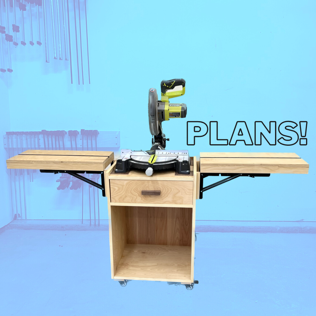 Compact Miter Saw Station Plans - Written AND Video